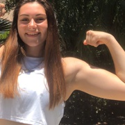 Teen muscle girl Fitness girl Jaclyn